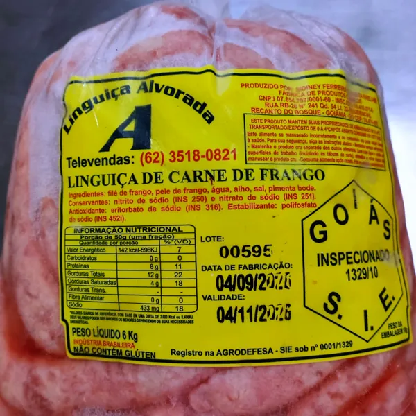 Linguiça de Frango Alvorada